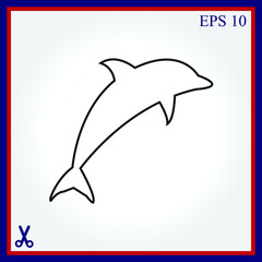 dolphin vector icon