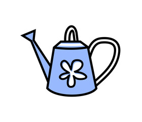 Watering can on a white background. Garden equipment for watering.