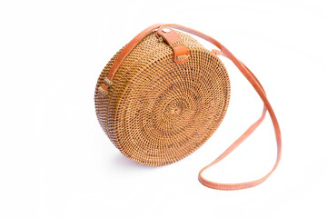 Handbag from Ratan on a white background. Bali style