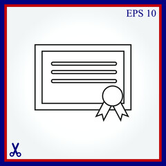 certificate  icon