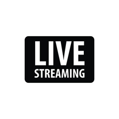 Live stream button vector  icon