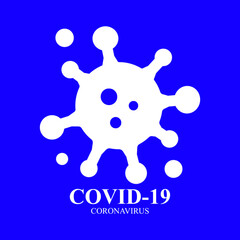 blue and white covidbackground