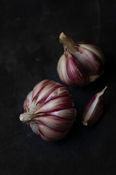Purple Garlic with white 