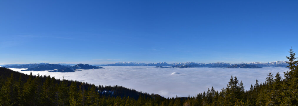 Panorame &uuml;ber die Gleinalm, Seckauer Tauern und G&ouml;&szlig;eck in der Steiermark, &Ouml;sterreich