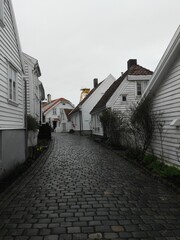 street in the town in Norway