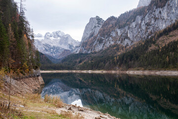 Fototapeta na wymiar A lake in the austrain alps