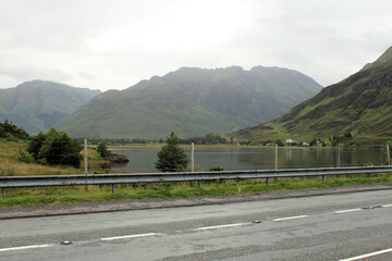 A view of the Scottish Countryside near Fort William and Ben Nevis