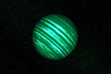 Exoplanet in deep space. Elements of this image were furnished by NASA.