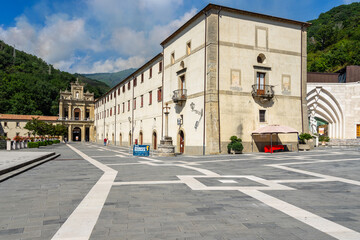 The catholic sanctuary of San Francesco di Paola, famous pilgrimage destination in southern Italy,...