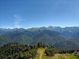 landscape with mountains