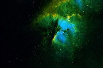 Big green galaxy. Elements of this image were furnished by NASA.