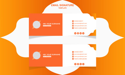 Email Signature template. Corporate and Creative email Signature template 