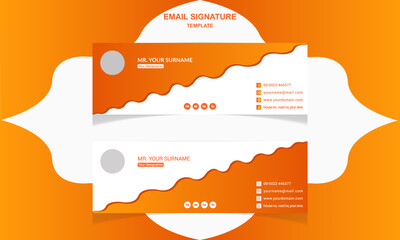 Email Signature template. Corporate and Creative email Signature template 