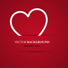 Valentines greeting card with Hearts. By my Valentine invitation template. Concept of a greeting card for St. Valentine's Day. Vector illustration isolated on white background