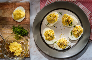 Everything Bagel Deviled Eggs