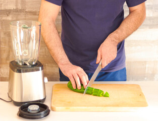 chef cutting vegetables