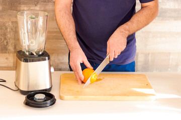 person cutting vegetables