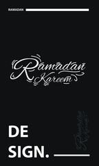 simple ramadan typography design