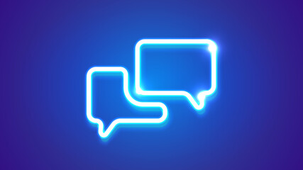 Naklejka premium Vector abstract screen with neon backlight on blue background