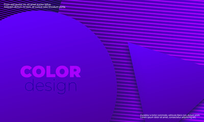 Purple Background. Abstract Cover Design. Geometric Background. Creative Purple Wallpaper. Geometric Shapes. Trendy Gradient Poster.
