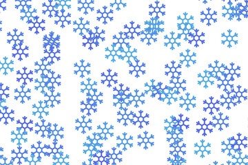 Random snow flake pattern