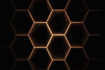 Joined faded hexagon repeating pattern