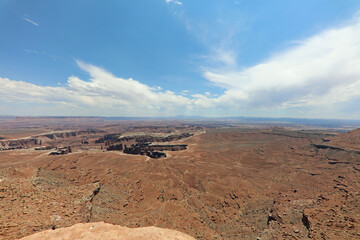 Grand View Point Overlook in Canyonlands National Park. Utah. USA