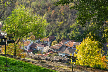 Ruins of medieval stronghold Tsarevets, Veliko Tarnovo, Bulgaria