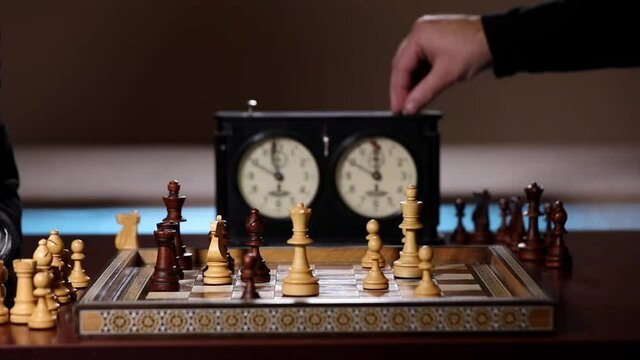 Chess and checkmate Handshake black win