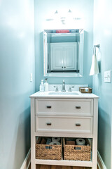 Small recently renovated guest bathroom