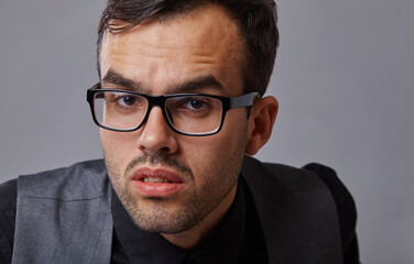 Obraz premium portrait of young happy business man
