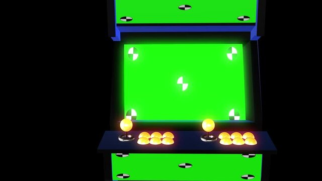 3d retro render arcade game