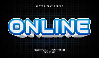 3D Online Text effect, Editable Text Style
