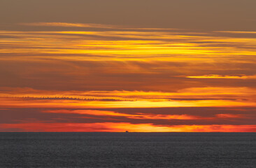 Obraz premium sunset over the sea