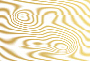 Abstract gold luxurious wave line background - simple texture for your design. gradient background. Modern decoration for websites, posters, banners, EPS10 vector