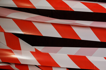 Red and white tape for the fence.