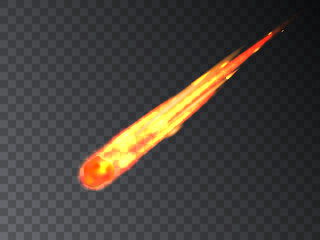 Falling meteor, meteorite, comet © zhenyakot