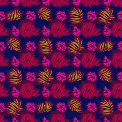 seamles leaf pattern variations