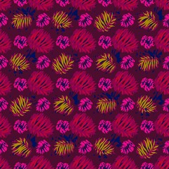 seamles leaf pattern variations