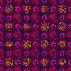 seamles leaf pattern variations