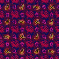 seamles leaf pattern variations