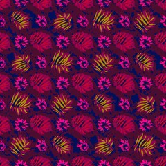 seamles leaf pattern variations