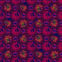 seamles leaf pattern variations