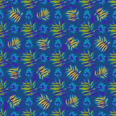 seamles leaf pattern variations