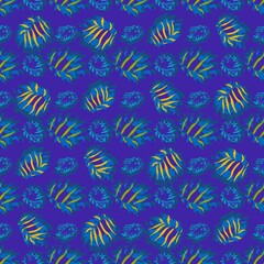 seamles leaf pattern variations