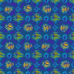 seamles leaf pattern variations