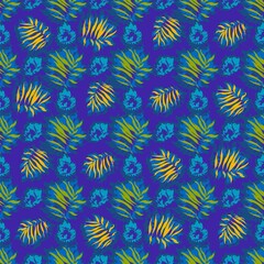 seamles leaf pattern variations