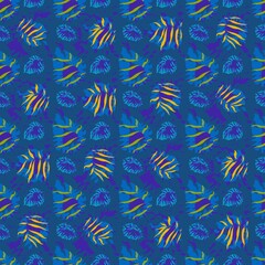 seamles leaf pattern variations