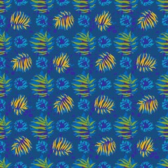 seamles leaf pattern variations