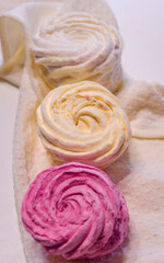 Natural marshmallows with berry and fruit flavor